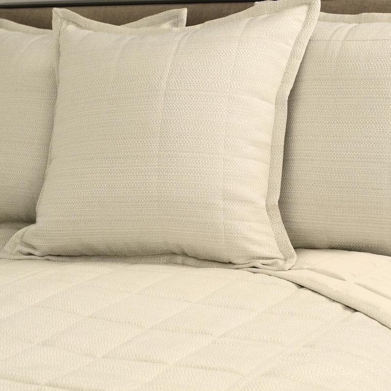 Texture White Coverlet Set