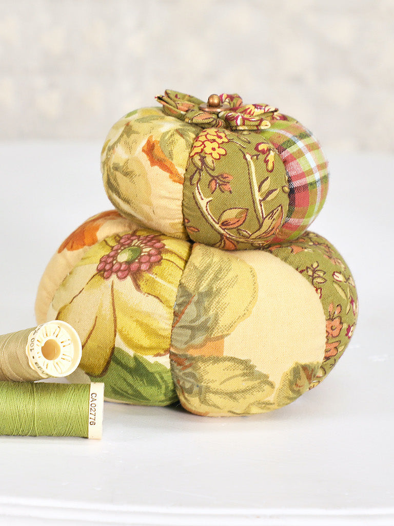 Golden Hour Pumpkin Pin Cushion