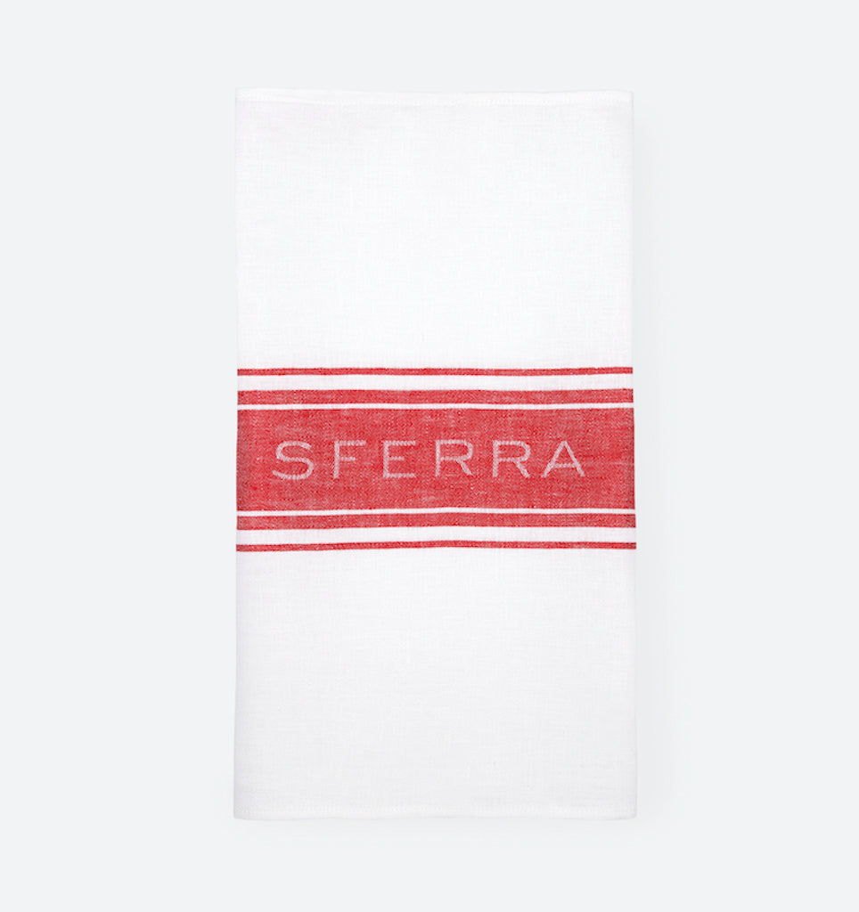Parma Kitchen Towel Red