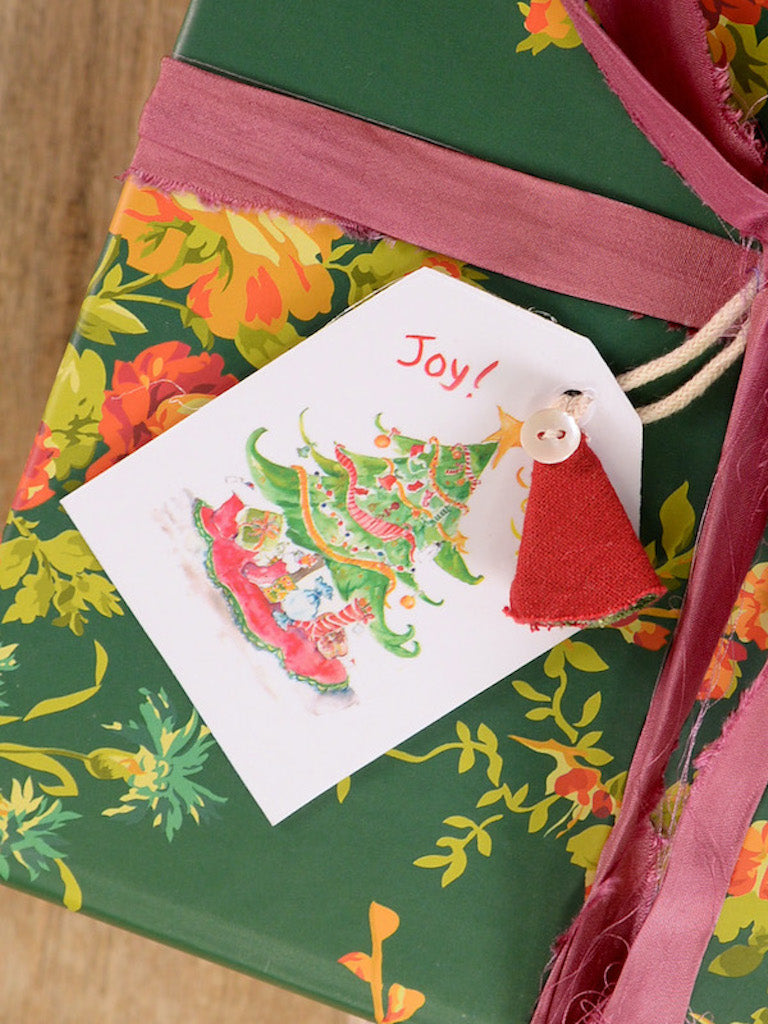 April's Christmas Art Gift Tags Set