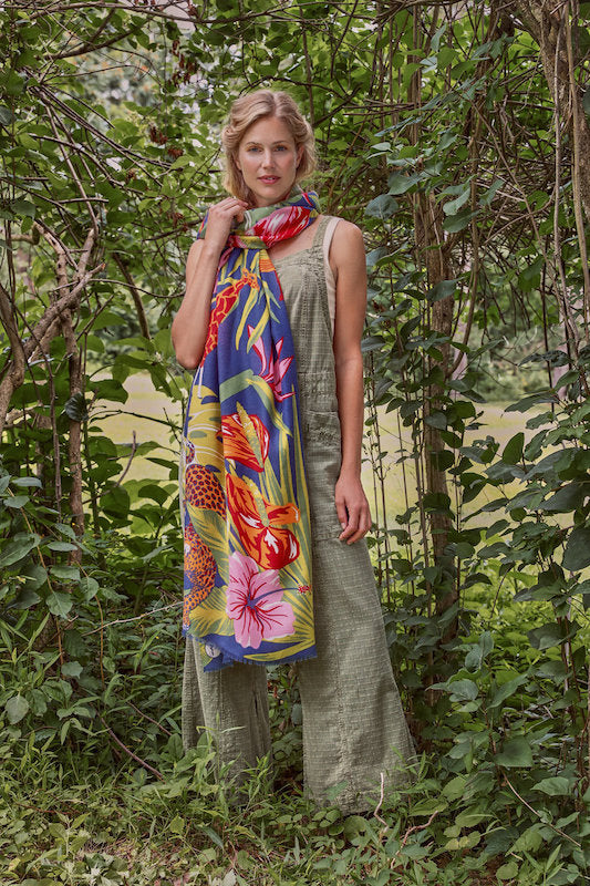 Printed Deco Jungle Scarf