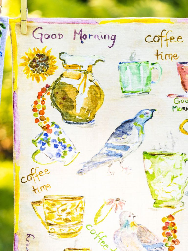 Coffee Time Tea Towel