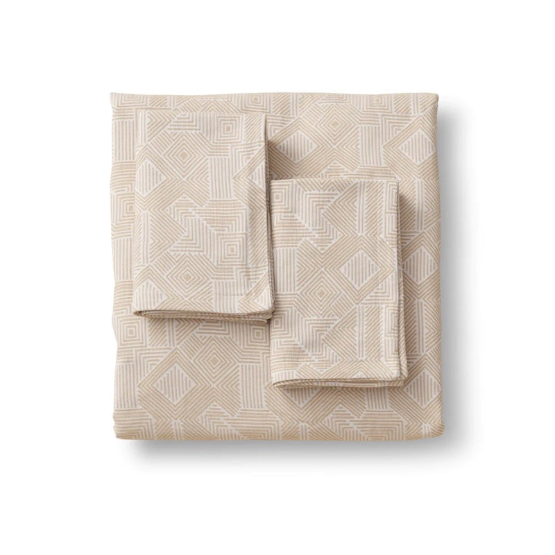 Sashiko Duvet Set Sand