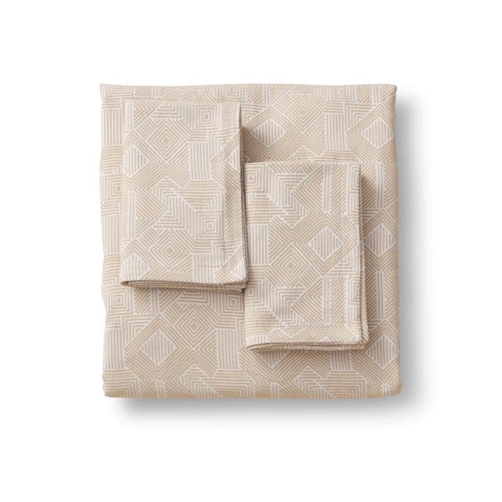 Sashiko Duvet Set Sand