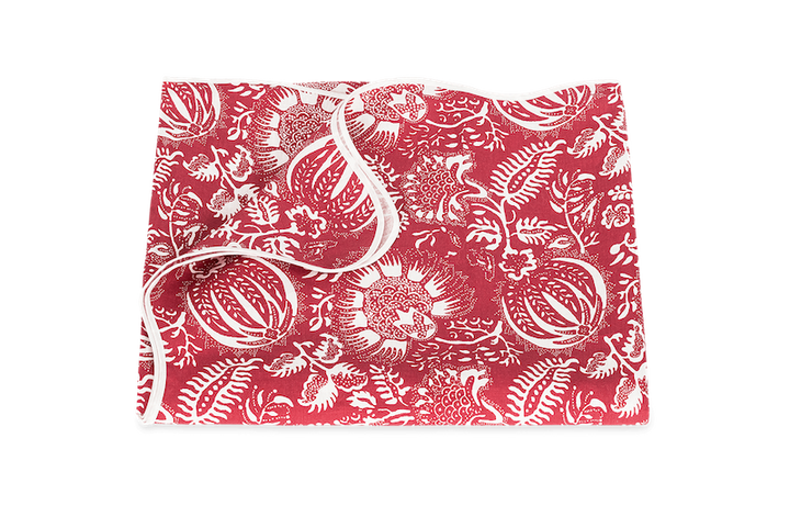 Matouk Granada Table Linens Scarlet