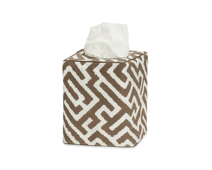 Matouk Schumacher Gabriel Tissue Box Cover Mocha