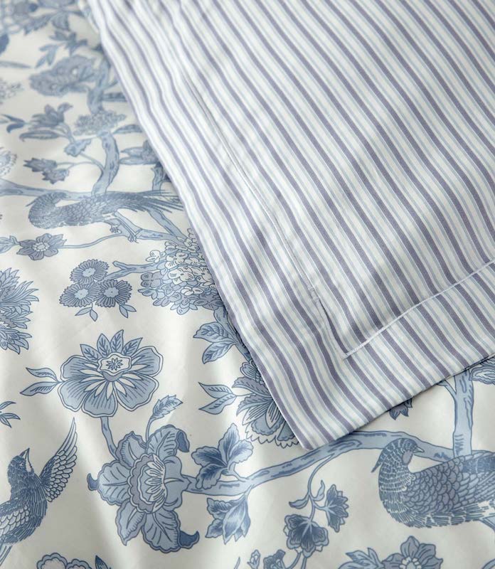 Highgrove Toile Reversible Duvet Set in Wedgewood