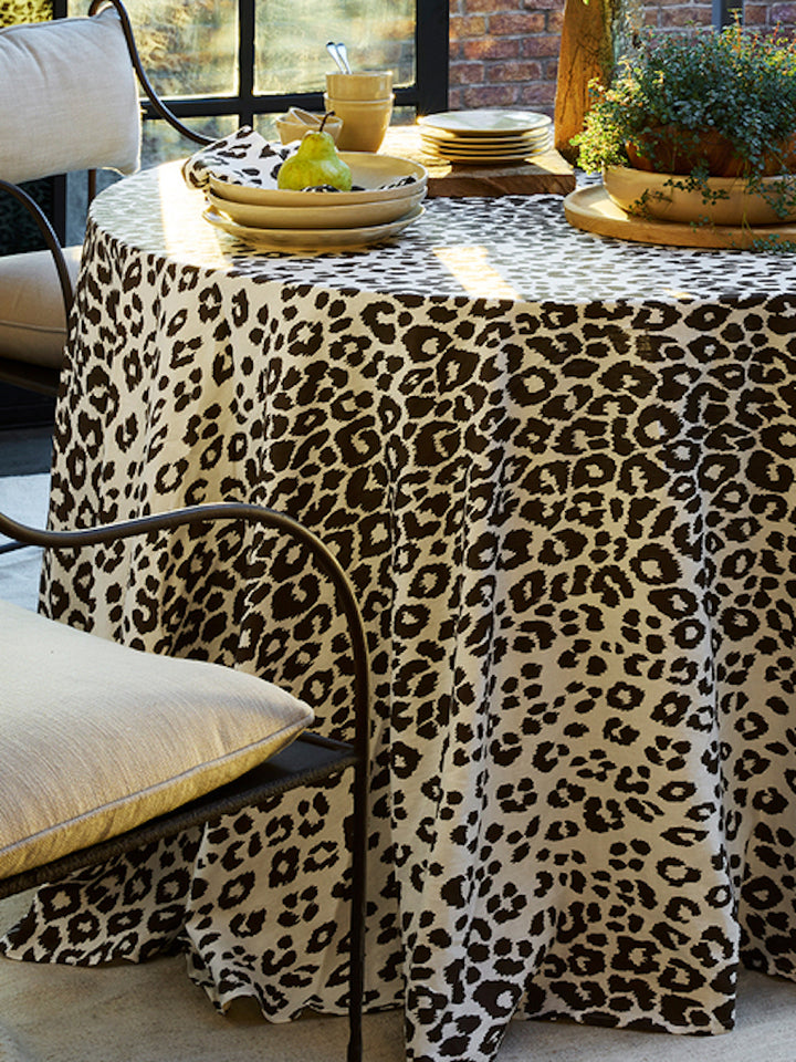 Matouk Schumacher Iconic Leopard Table Cinder