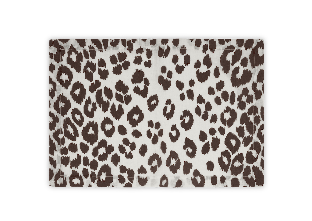 Matouk Schumacher Iconic Leopard Table Cinder