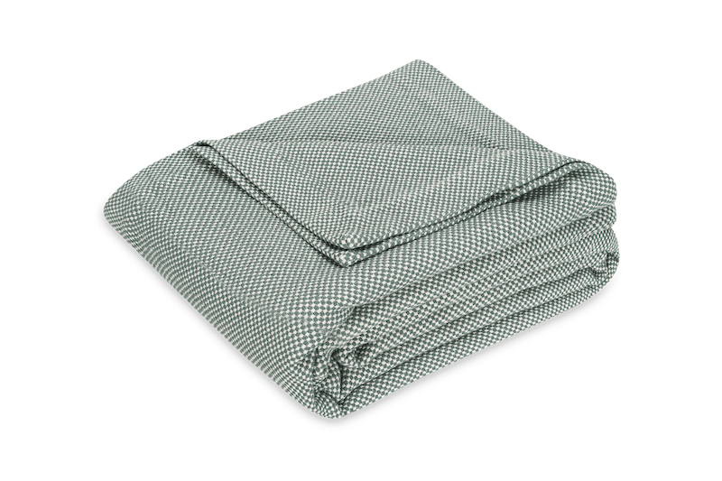 Matouk Jackson Coverlet in Jade