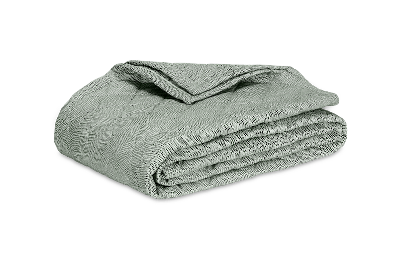 Matouk Jasper Quilt Green