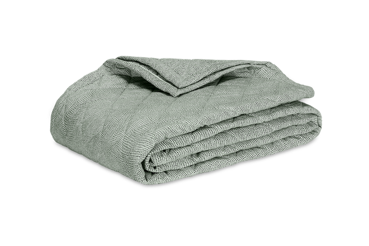 Matouk Jasper Quilt Green