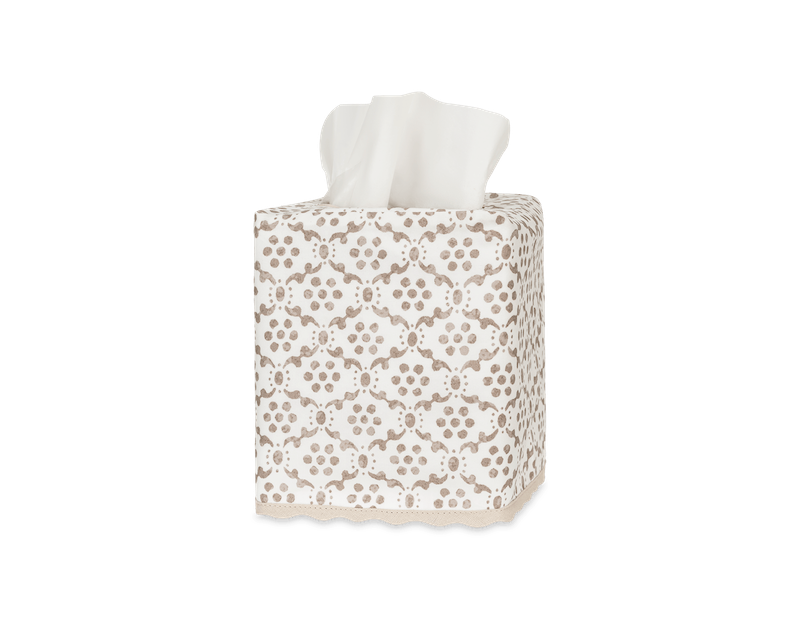 Matouk Laksha Tissue Box Cover Oak