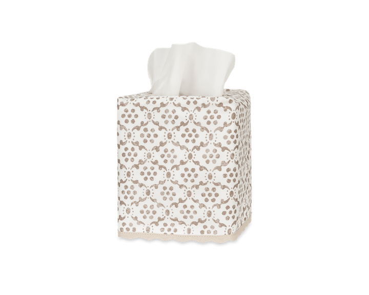 Matouk Laksha Tissue Box Cover Oak