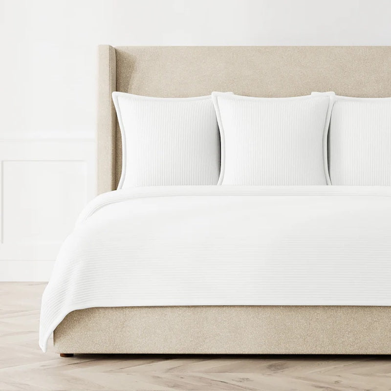 Linea Coverlet Set in White