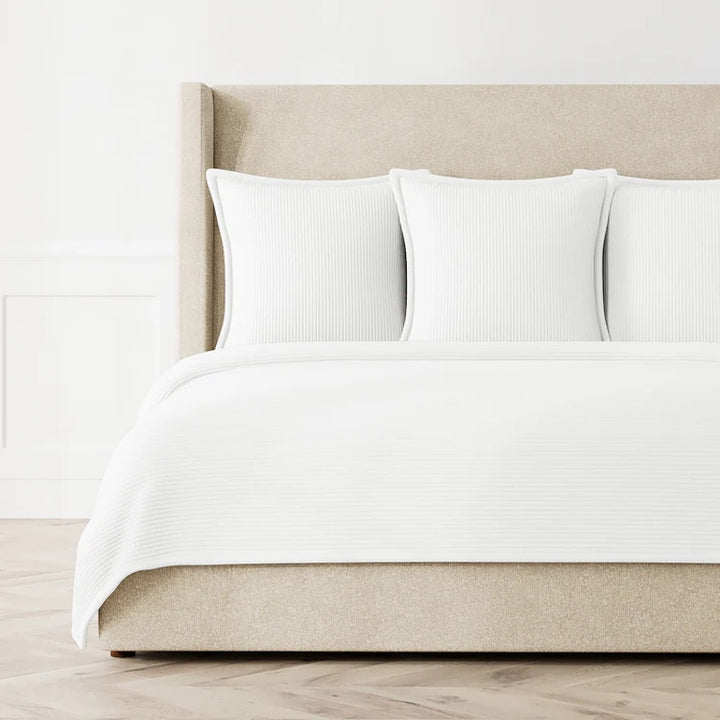 Linea Coverlet Set in White