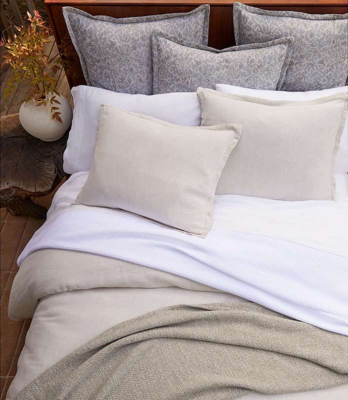 European Washed Linen White