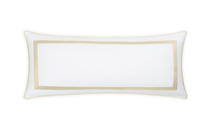 Matouk Louise Pique Lumbar Pillow Cover Dune