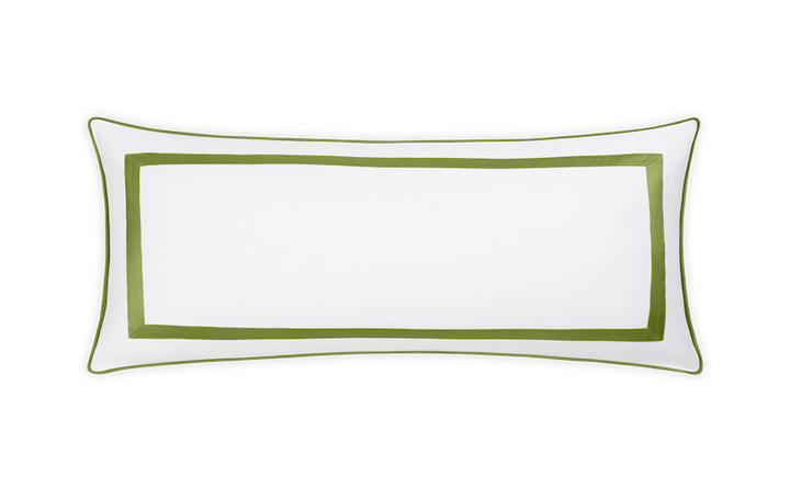 Matouk Louise Pique Lumbar Pillow Cover Grass