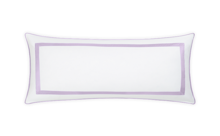 Matouk Louise Pique Lumbar Pillow Cover Violet