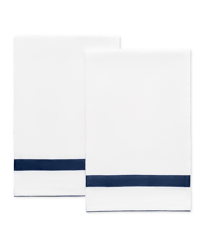 Matouk Lowell Guest Towels Navy