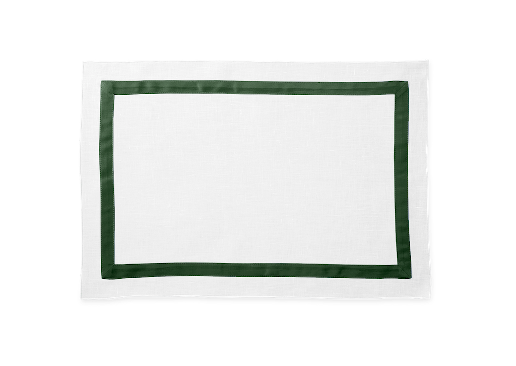 Matouk Lowell Table Linens Green