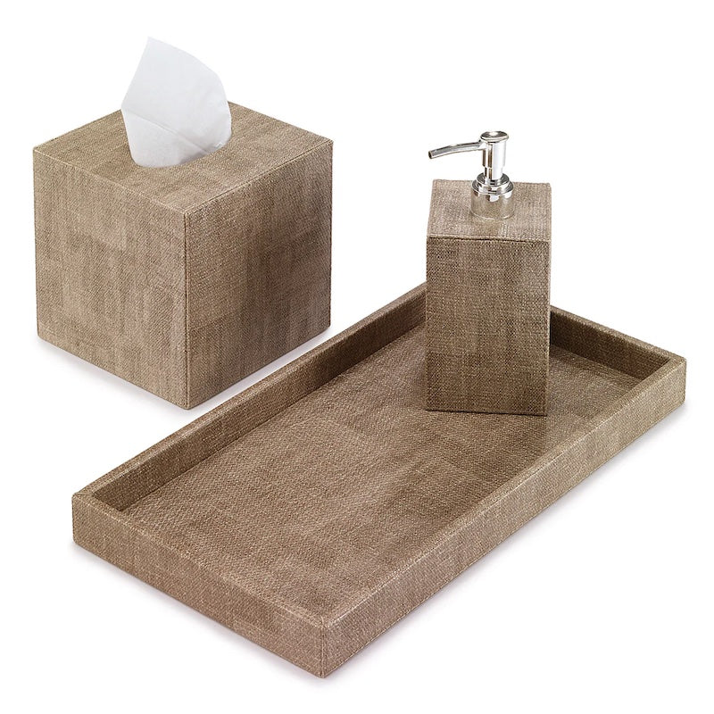Luster Bath Accessories in Sand
