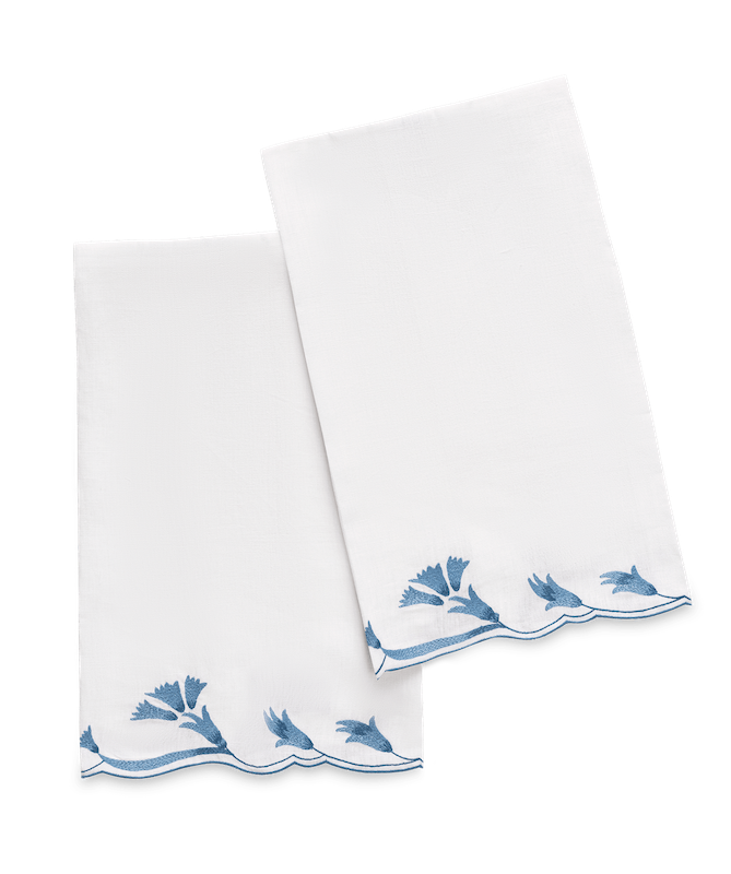 Marcella Guest Towels Lapis