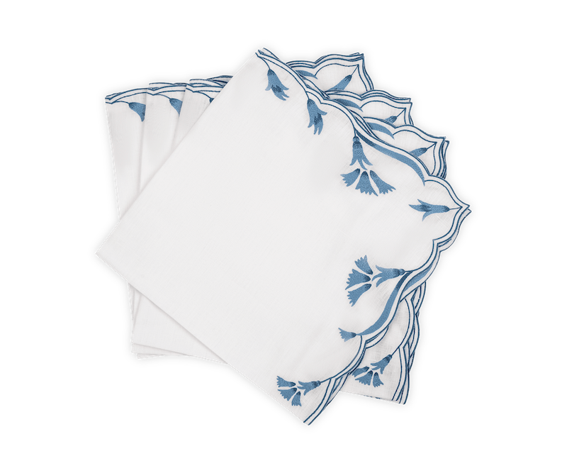 Matouk Marcella Table Linens Lapis
