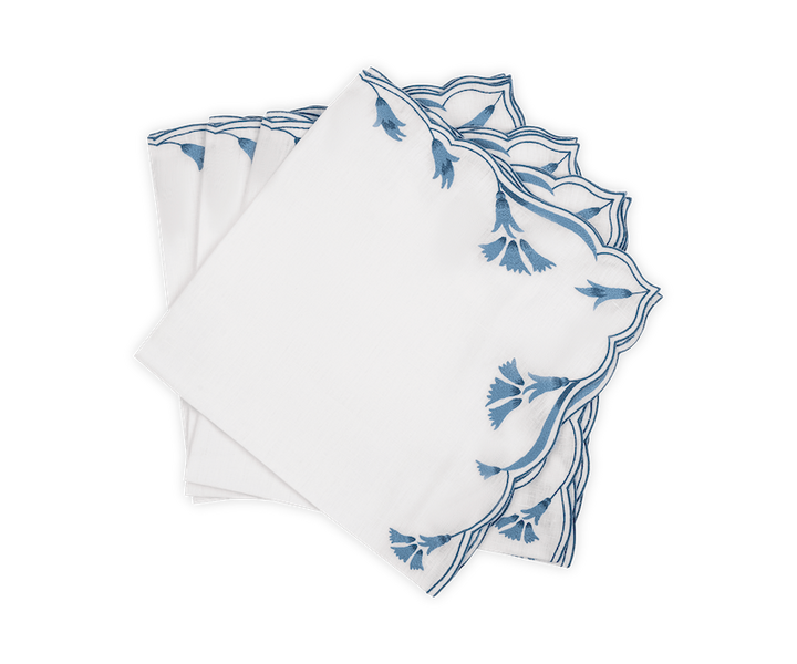 Matouk Marcella Table Linens Lapis