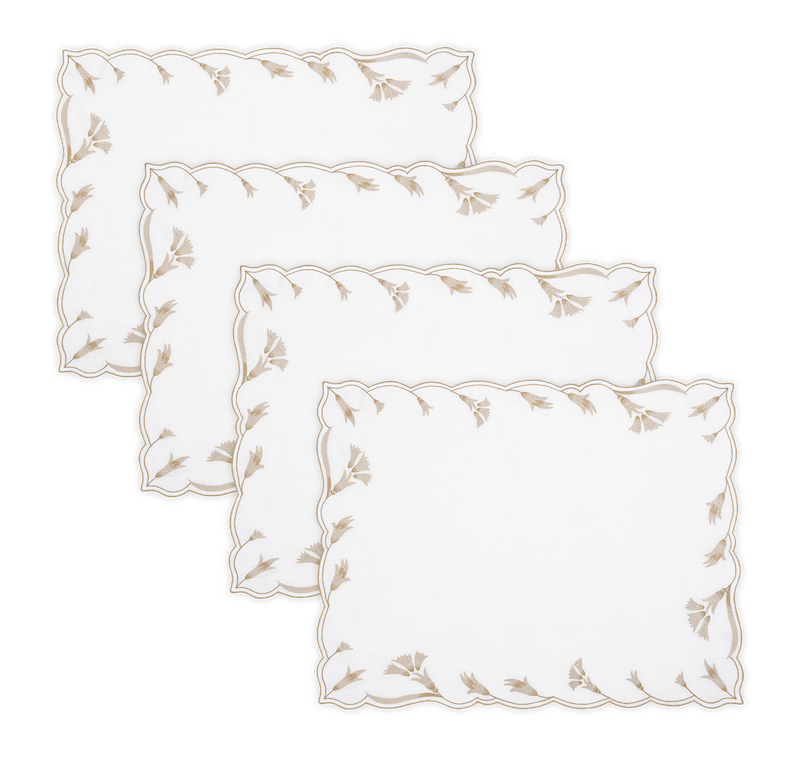 Matouk Marcella Table Linens Dune