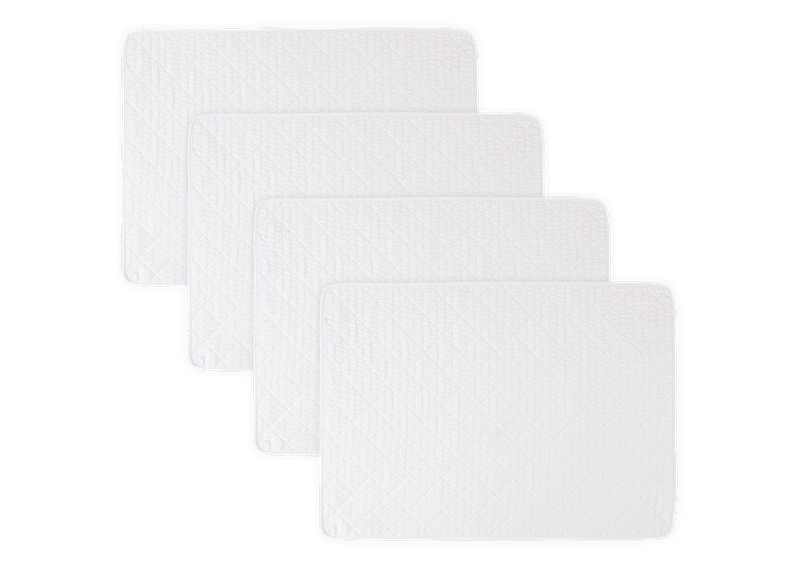 Matouk Matteo Table Linens White