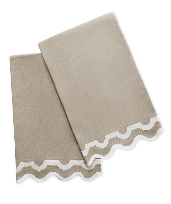Matouk Mirasol Guest Towels Oat/Bone
