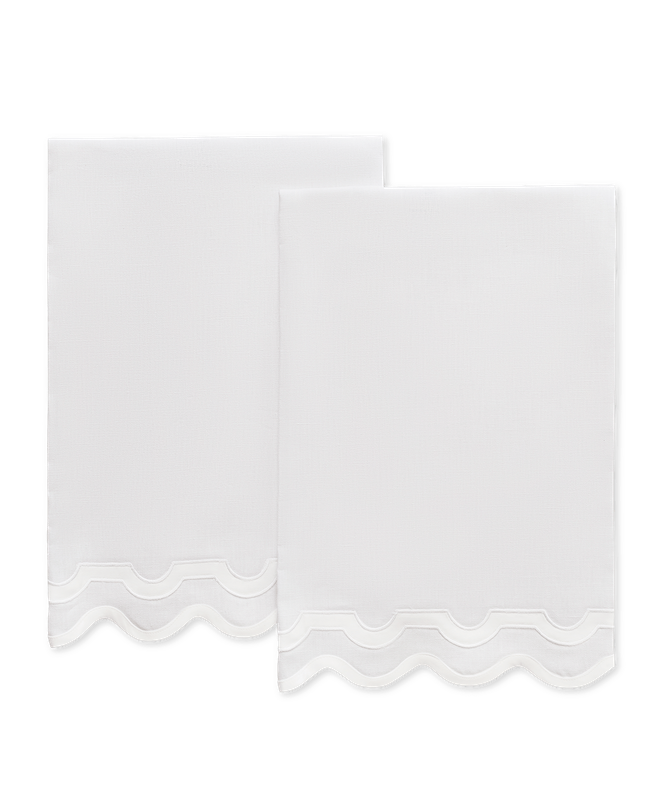 Matouk Mirasol Guest Towels White/Bone