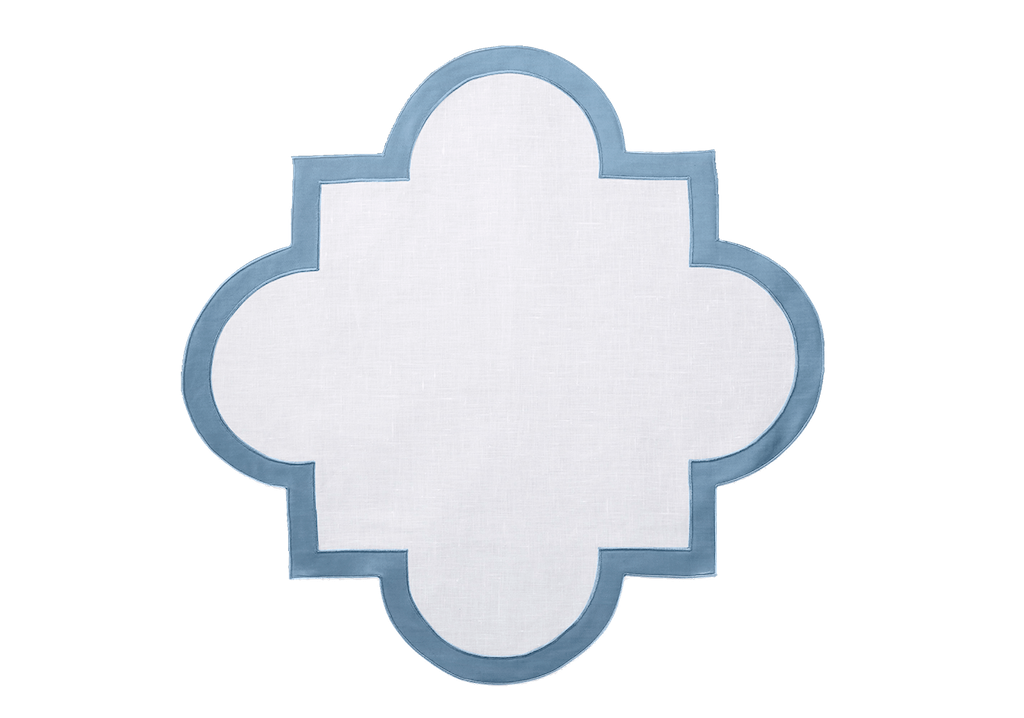 Matouk Mirasol Table Linens Hazy Blue