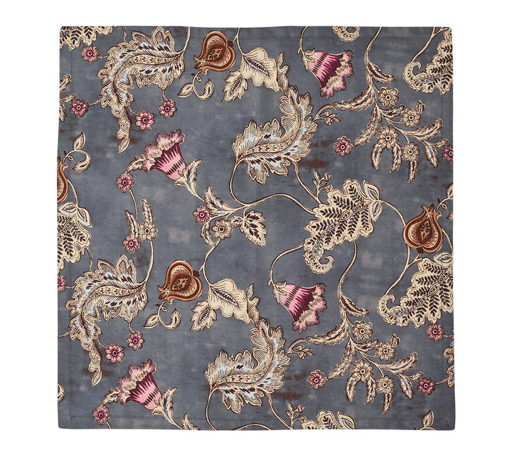 Paisley Vine Napkin in Blue & Gray