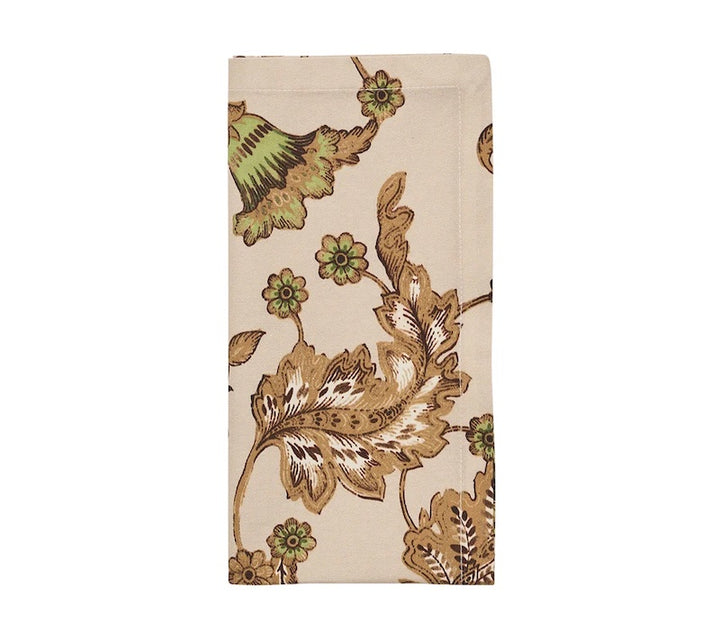 Paisley Vine Napkin in Beige & Multi