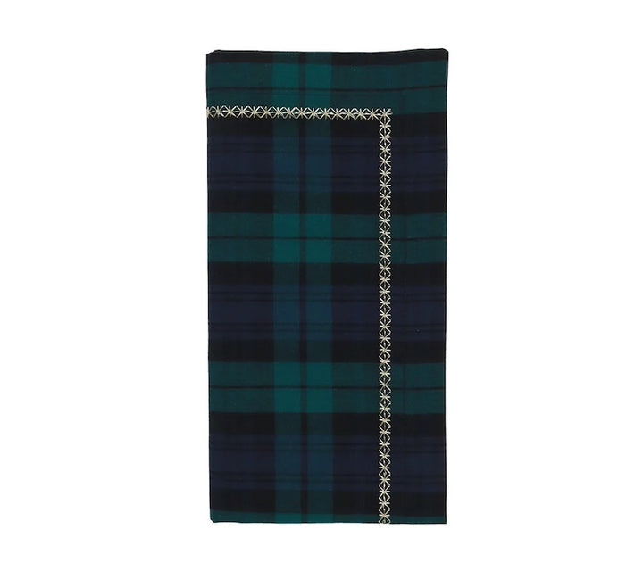Watchplaid Napkin in Blue & Green
