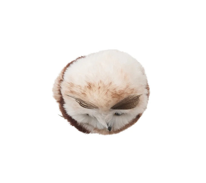 Owl Napkin Ring in White & Brown
