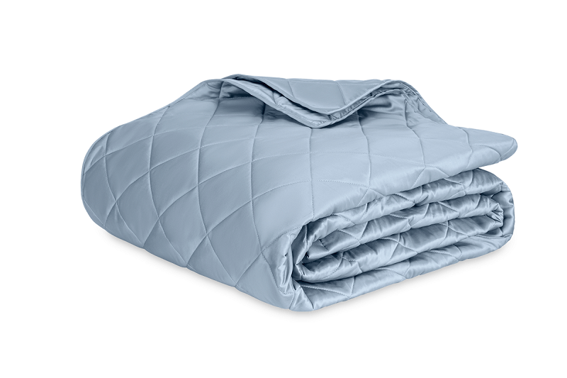 Matouk Nocturne Quilt Hazy Blue
