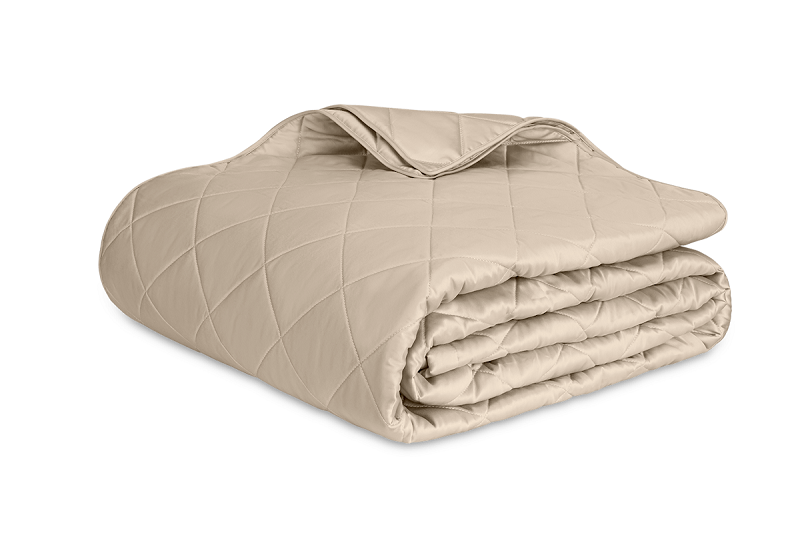 Matouk Nocturne Quilt Khaki