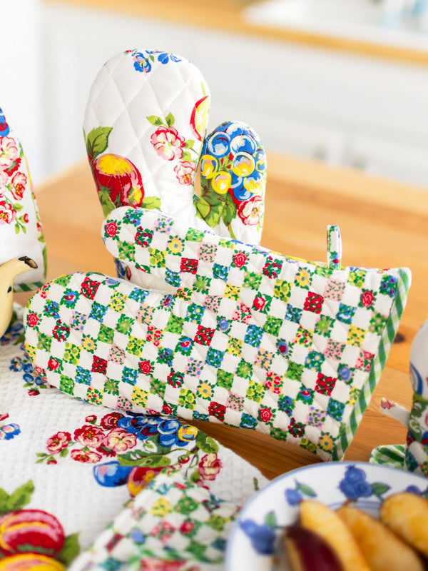 Fruit Basket Patchwork Oven Mitt Set