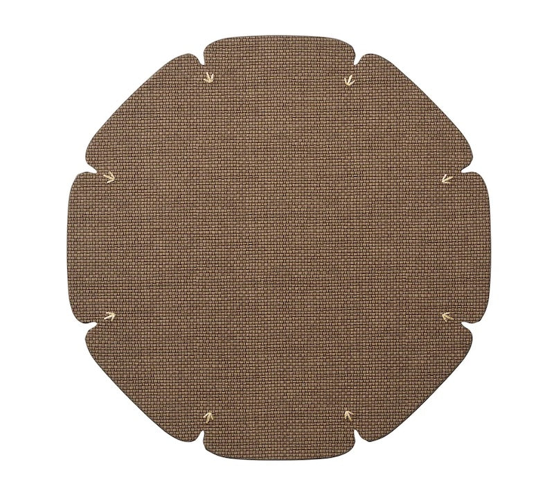Divot Placemat in Umber