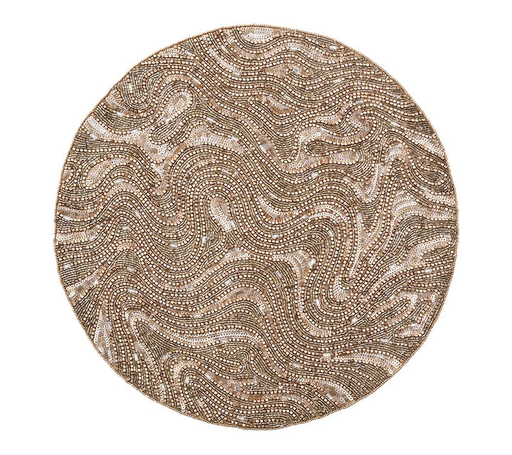 Luster Placemat in Gold & Silver