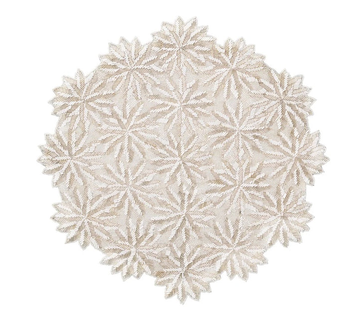 Winter Lace Placemat in Silver & Crystal