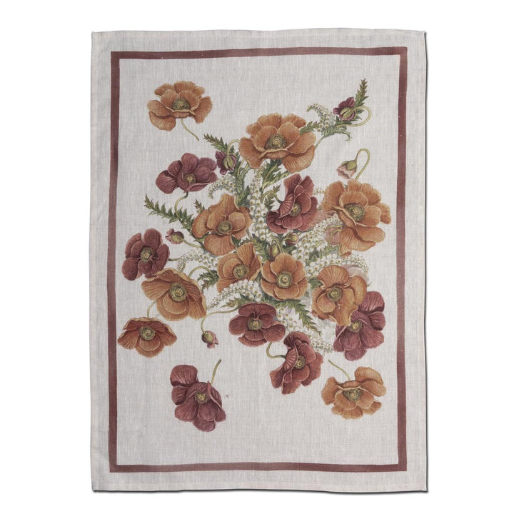 Poppy Bordeaux Kitchen Towel