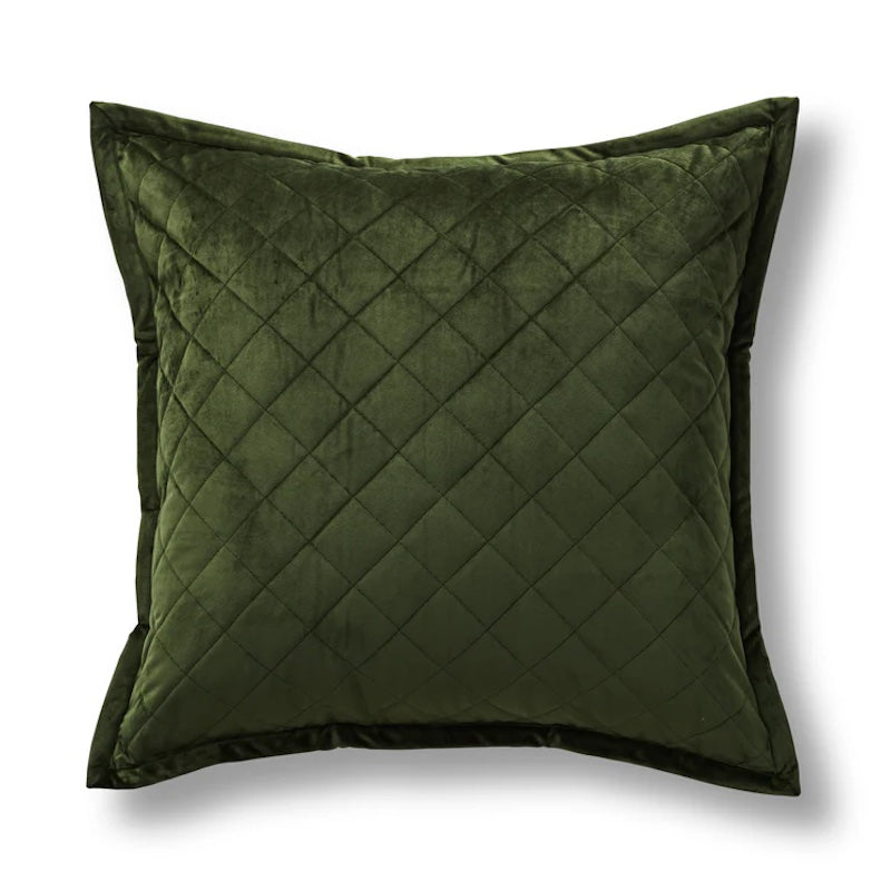 Velvet Coverlet Set in Pine