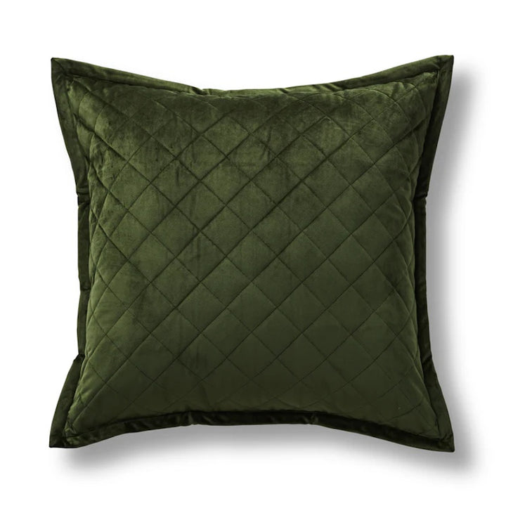 Velvet Coverlet Set in Pine