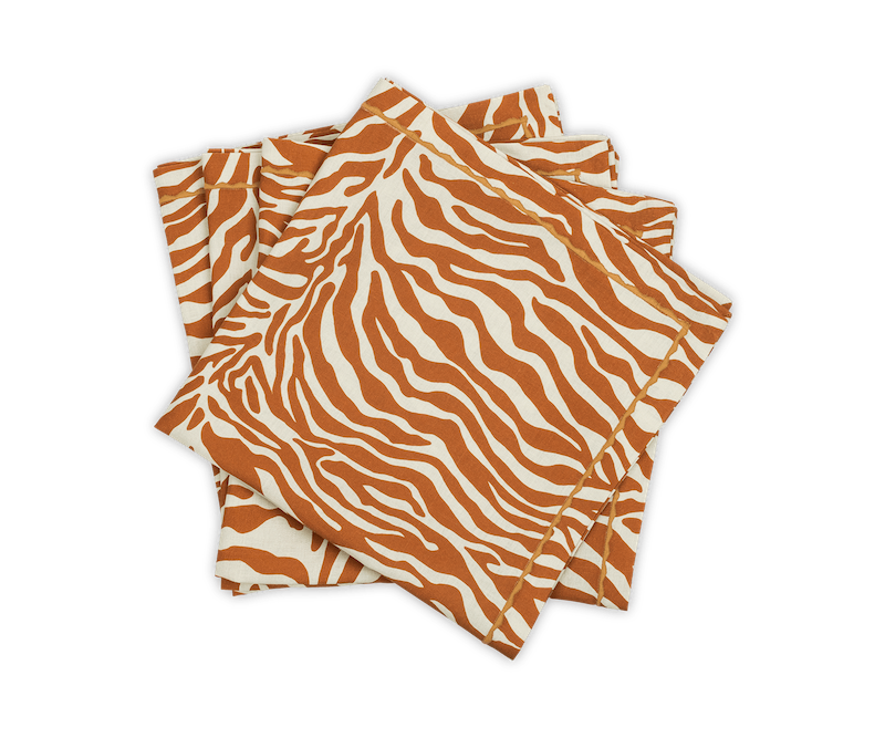 Matouk Schumacher Regine Table Linens Persimmon