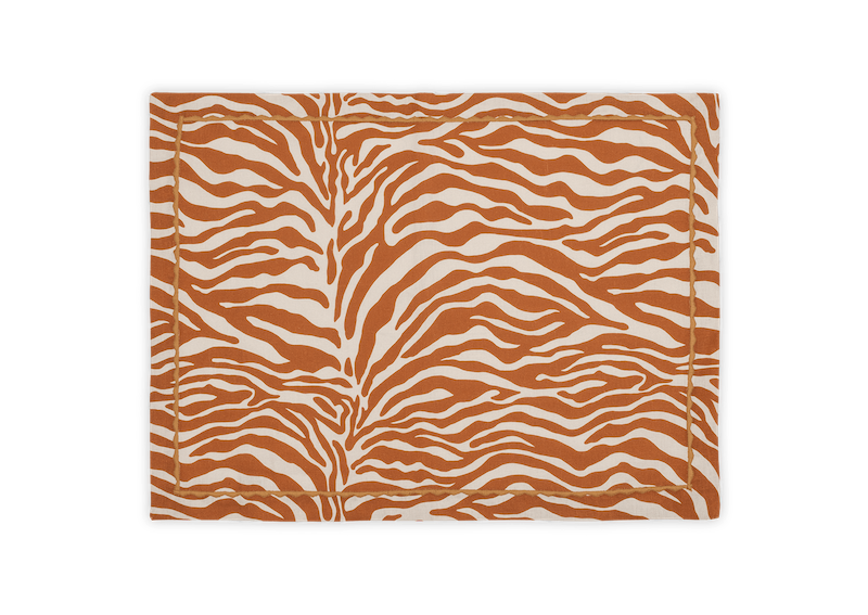 Matouk Schumacher Regine Table Linens Persimmon